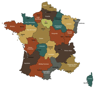 Carte de la france
